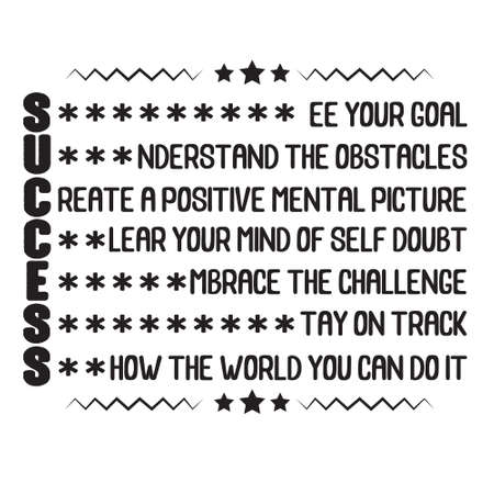 Success Quote and Saying. How the world you can do it.のイラスト素材