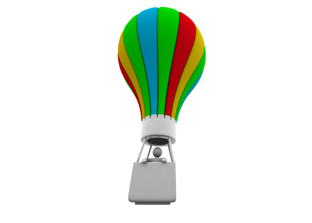3d Business people  and balloonの写真素材
