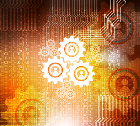 cogwheel technology background	の写真素材