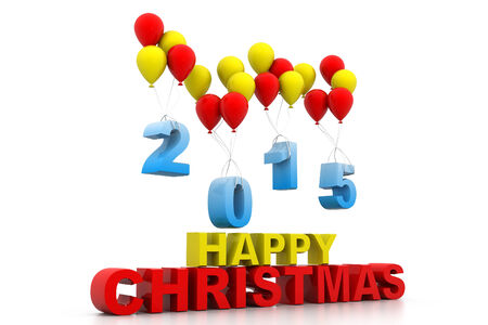 3d render of Happy new year 2015	の写真素材