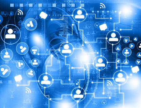 Social Media Network conceptの写真素材