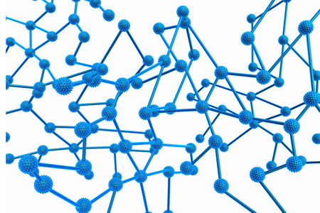 3d render of moleculeの写真素材