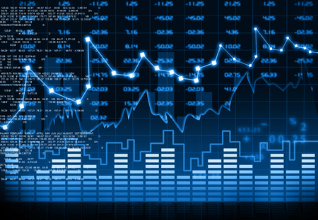 Stock market chartの写真素材
