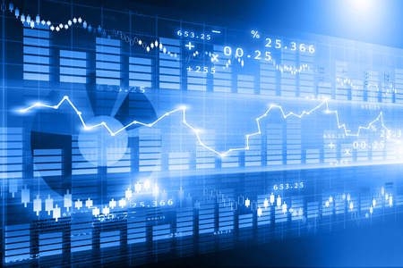 stock market chart , Financial background