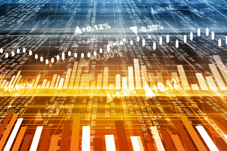 Stock market chartの写真素材