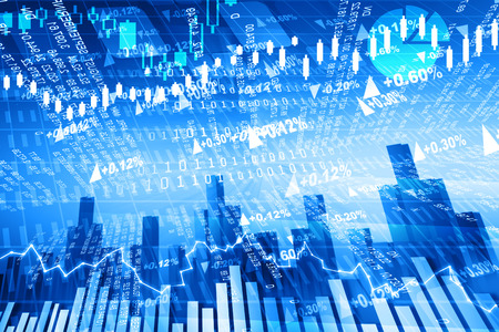 Stock market chartの写真素材