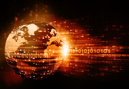 Hi-tech technological backgroundの写真素材