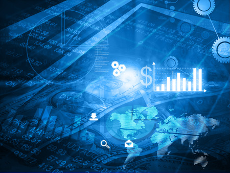 Financial background conceptの写真素材