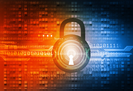 Digital background of Internet Securityの写真素材