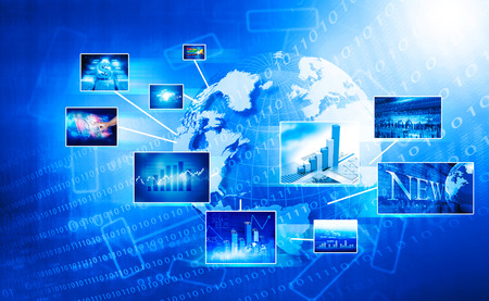 Global networking concept of businessの写真素材