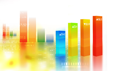 Financial chart and graphs background.の写真素材