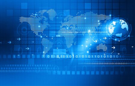 Global communication technology backgroundの写真素材