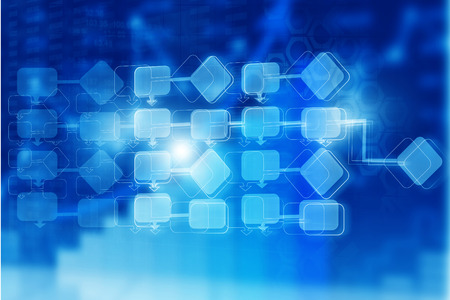 flow chart backgroundの写真素材