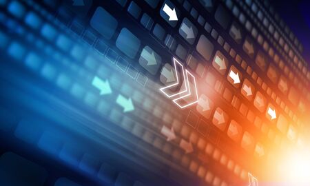 Business Arrow Graph. Financial backgroundの写真素材