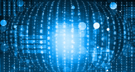 binary background. Digital illustrationの写真素材