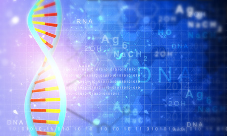 Concept of genetic science. Digital illustrationの写真素材
