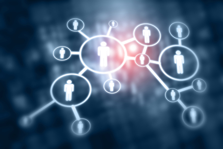 Business networking concept. Digital illustrationの写真素材