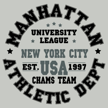 New York City, Manhattan - Tee Design For Printingのイラスト素材