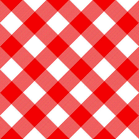 Seamless retro looking pattern with rectangles in red.のイラスト素材