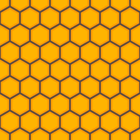 Seamless honey comb colorful pattern.のイラスト素材