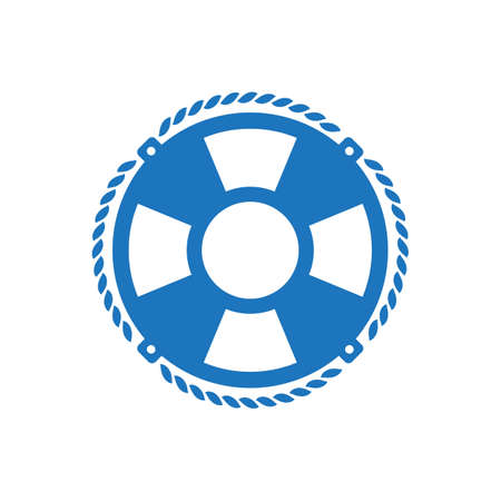 Life belt symbol, isolated on white background.のイラスト素材