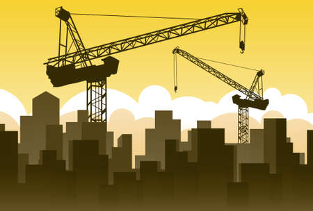 Scaffoldingのイラスト素材