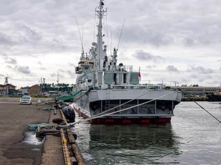 Japanese port patrol boatの写真素材