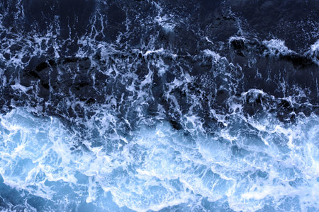 waves in oceanの写真素材