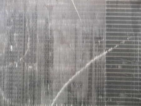 wrinkle and stripe of chiller finの写真素材