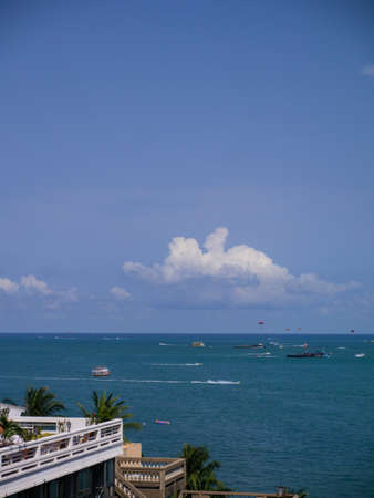 view of pattaya sea on the buildingの写真素材