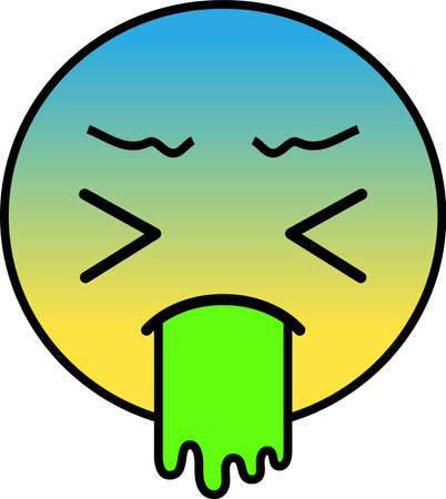 This is an illustration of pop face expression.のイラスト素材