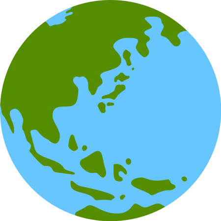 This is an illustration icon of the earth.のイラスト素材