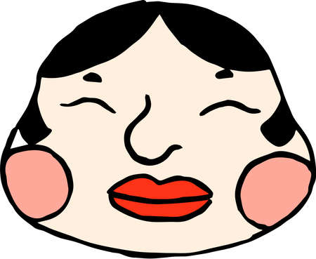 This is an illustration of the goddess of fortune of Japan.のイラスト素材