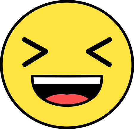 This is an illustration of pop face expression.のイラスト素材