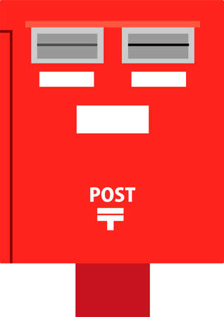 This is an illustration of post boxes around the world.のイラスト素材