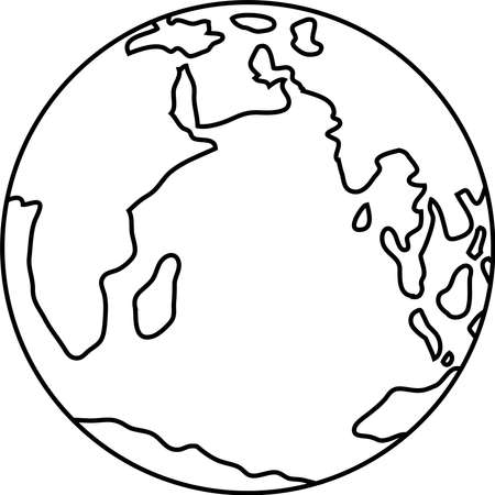 This is an illustration icon of the earth.This is an illustration icon of the earth.のイラスト素材