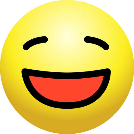 This is a simple face icon with various facial expressions.のイラスト素材