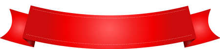 This is an illustration of a decorative title ribbon.のイラスト素材