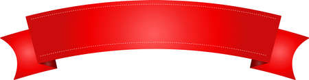 This is an illustration of a decorative title ribbon.のイラスト素材