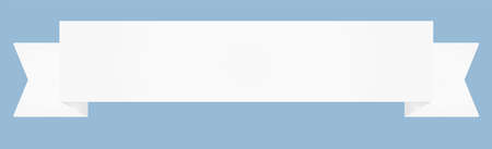 This is an illustration of a decorative title ribbon.のイラスト素材