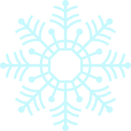 This is an illustration of snow crystal.のイラスト素材