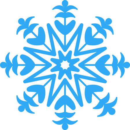 This is an illustration of snow crystal.のイラスト素材