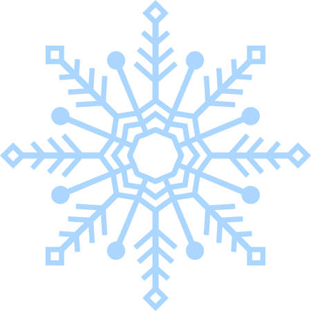 This is an illustration of snow crystal.のイラスト素材