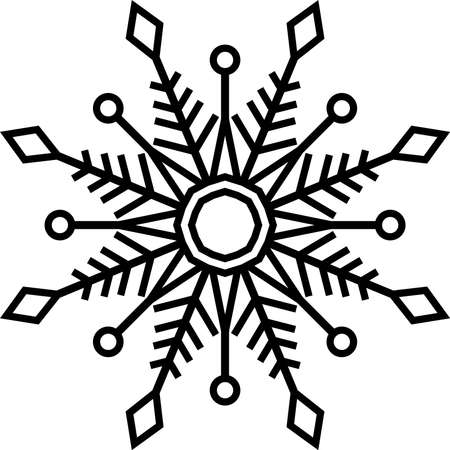 This is an illustration of snow crystal.のイラスト素材