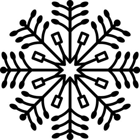 This is an illustration of snow crystal.のイラスト素材