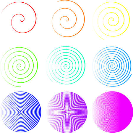 This is an illustration of the spiral symbol.のイラスト素材