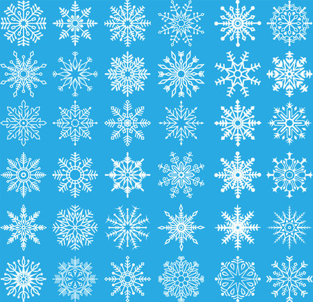 This is an illustration of snow crystal.のイラスト素材