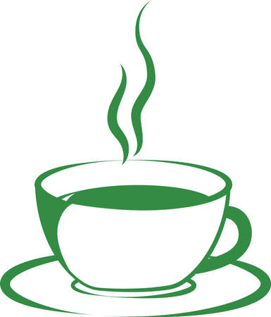 This is an illustration of stylish hot coffee.のイラスト素材