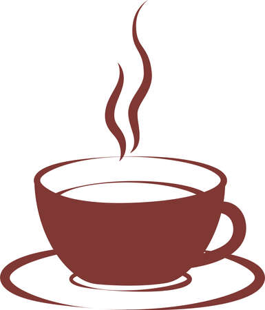 This is an illustration of stylish hot coffee.のイラスト素材
