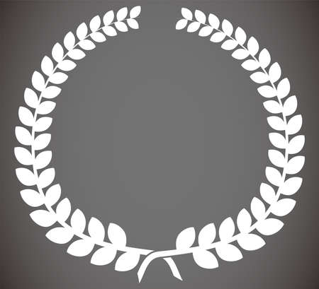 This is an illustration of a laurel circular material.のイラスト素材